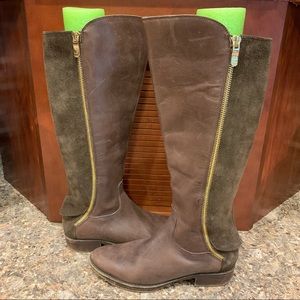 Ann Taylor Loft brown knee high riding boots